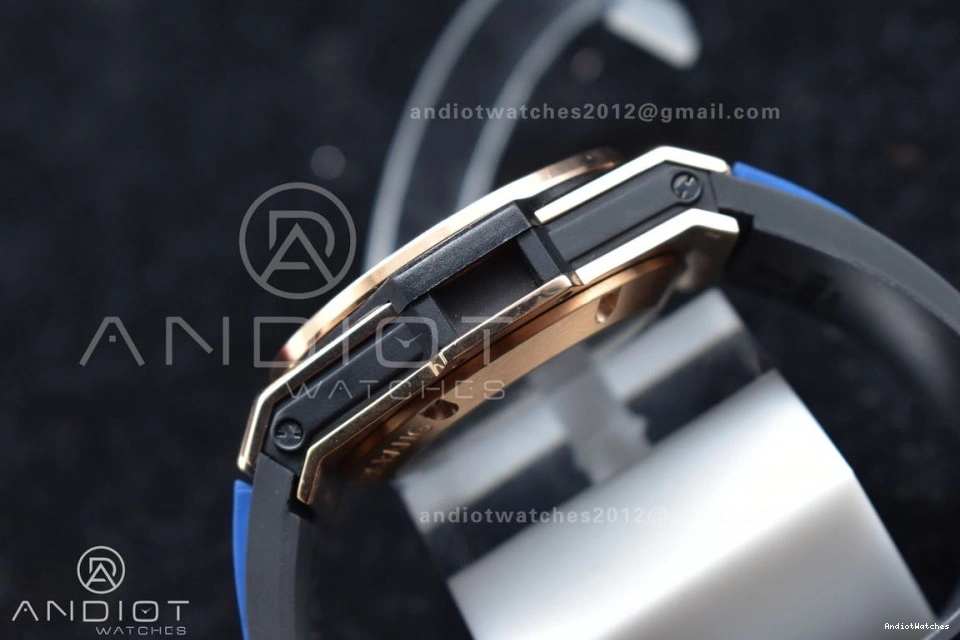 Edition Rubber RG 894 Bang Big 1:1 NewStyle A Hublot ZF Skeleton on Unico Blue Best Blue Strap Dial 1025